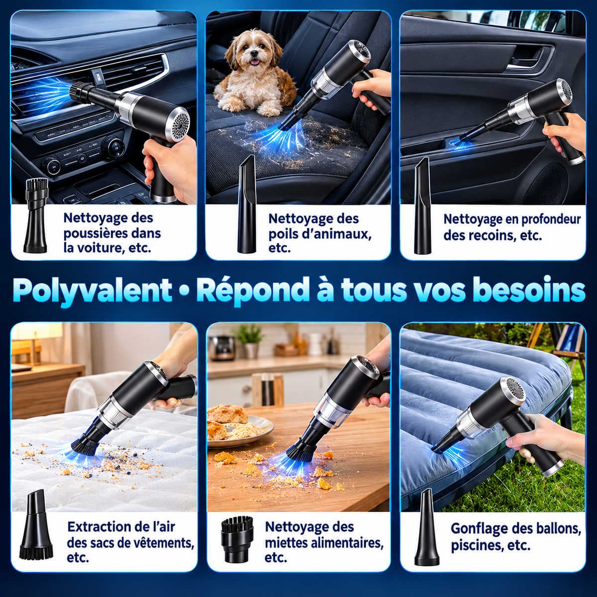 Nettoyez en quelques secondes, sans effort!